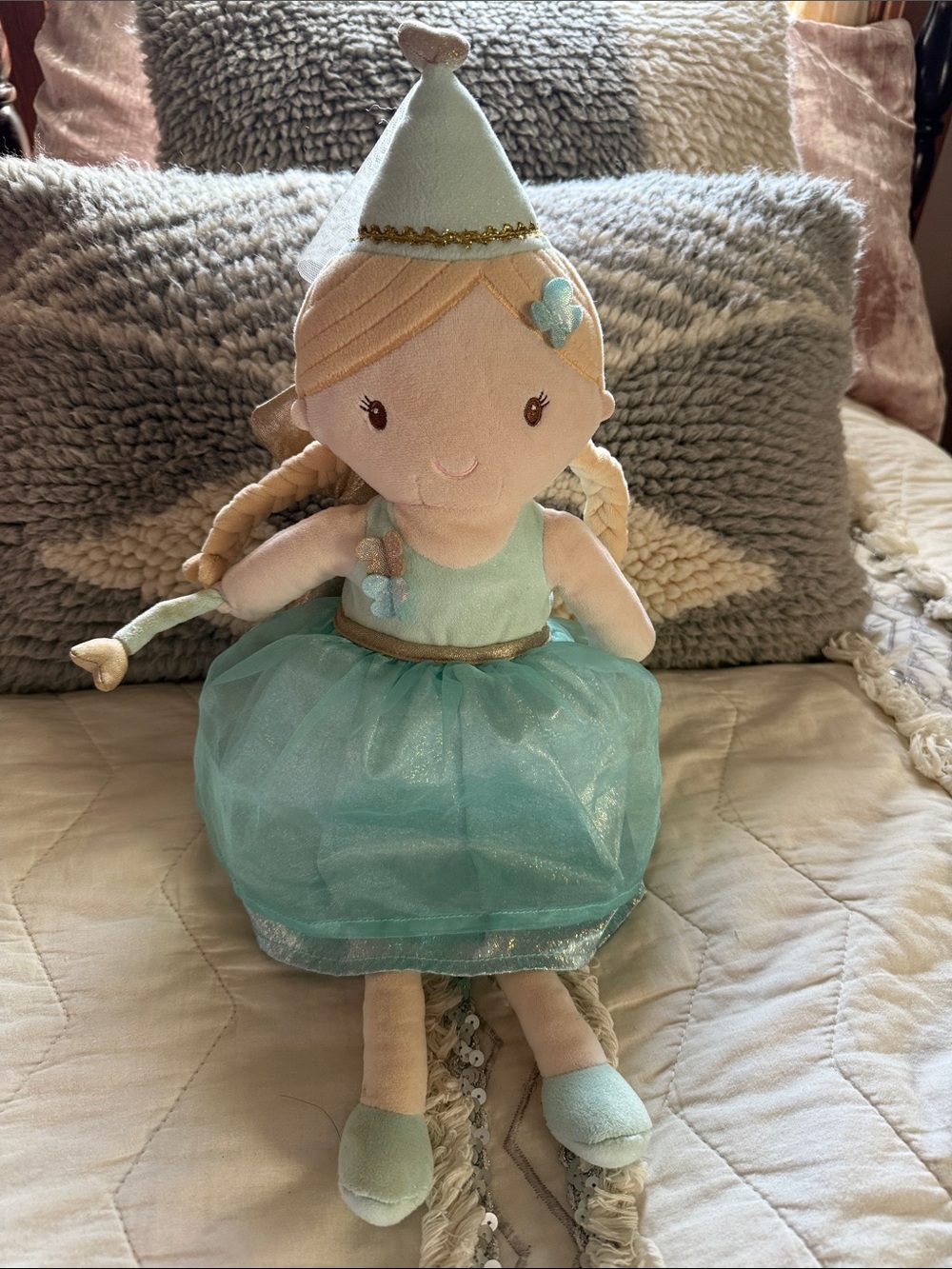 Soft plush Princess fairy blue Doll Douglas